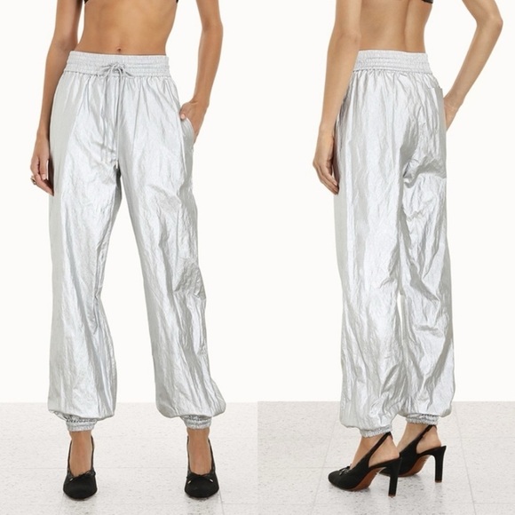 NWT Zimmermann Rythmic Drawstring Metallic Jogger Pants - Picture 1 of 9